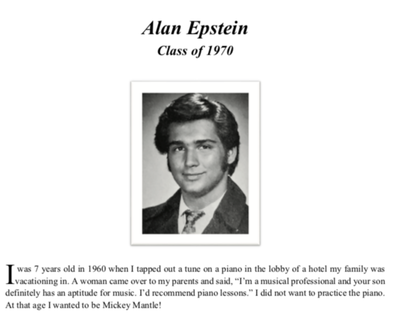 alan epstein 1970 yearbook photo 